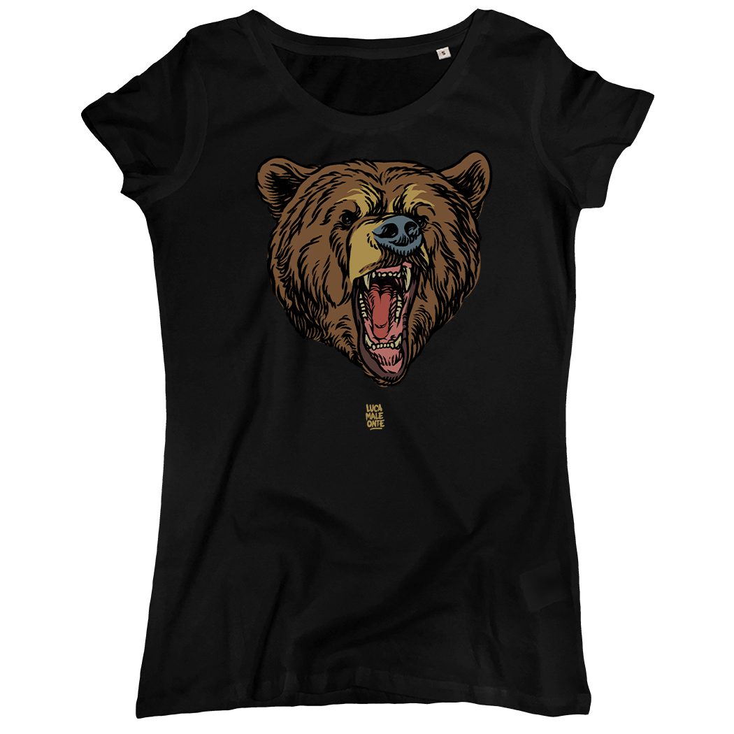 T-SHIRT DONNA - ORSO black