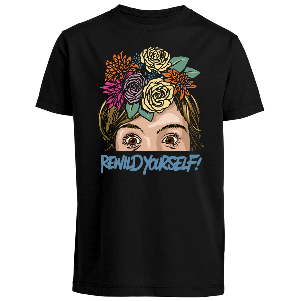 T-SHIRT KIDS - REWILD black